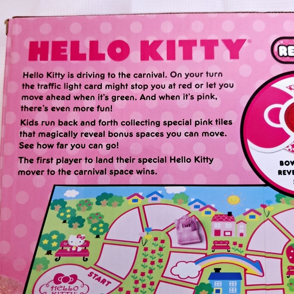 Hello Kitty brand, "Let's Play Kitty" Red light Pink Light board game. - Picture 11 of 11